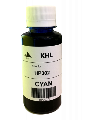 HP 302 C inkt 100 ml cyaan huismerk HP302XLC100-KHL