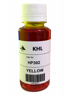 HP 302 Y inkt 100 ml geel huismerk HP302XLY100-KHL